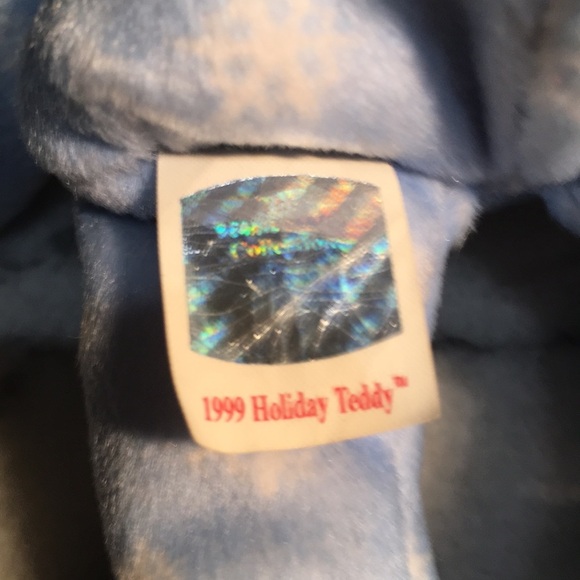 2 Ty Animals, 1999 Holiday Teddy And Snip the Cat - Picture 3 of 6